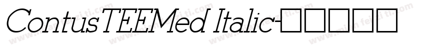 ContusTEEMed Italic字体转换